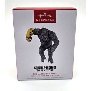 2024 Hallmark‎ Godzilla Kong The New Empire Christmas Ornament NEW